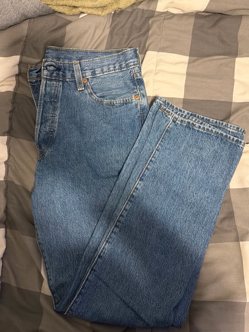 Classic Men's Blue Denim Jeans